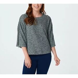 MIND BODY LOVE by Peace Love World‎  Pullover Top Hidden Gusset Size XS